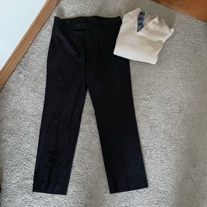 CALVIN KLIEN: INFINITE STRETCH SOLID SLIM-FIT PANT